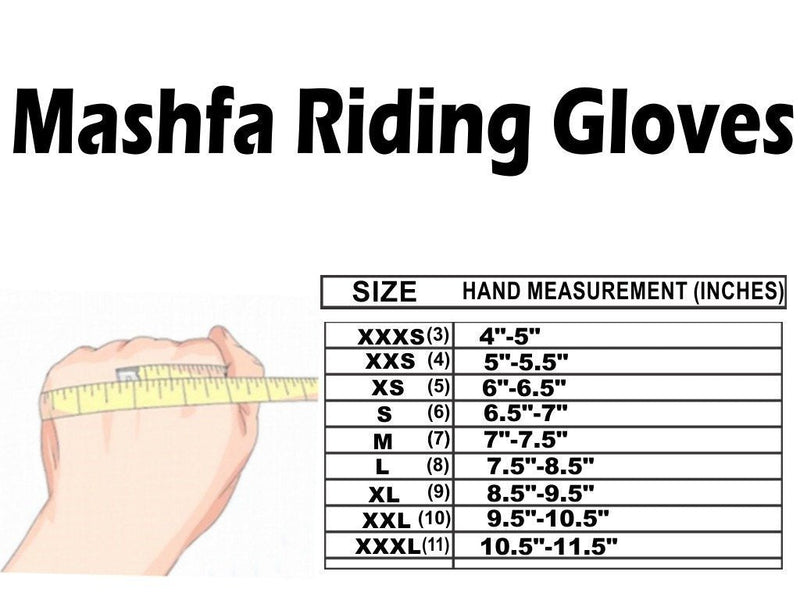 Mashfa Ladies Women Horse Riding Gloves Cotton Dublin Track Fabric Shires Gloves Leather Equestrian Gloves Large - BeesActive Australia