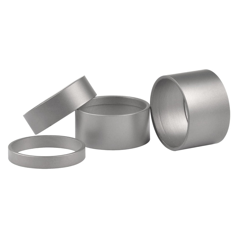 Wanyifa Titanium Matte Bicycle Headset Spacer 1-1/8" (5-10 - 15-20mm) Pack of 4 - BeesActive Australia