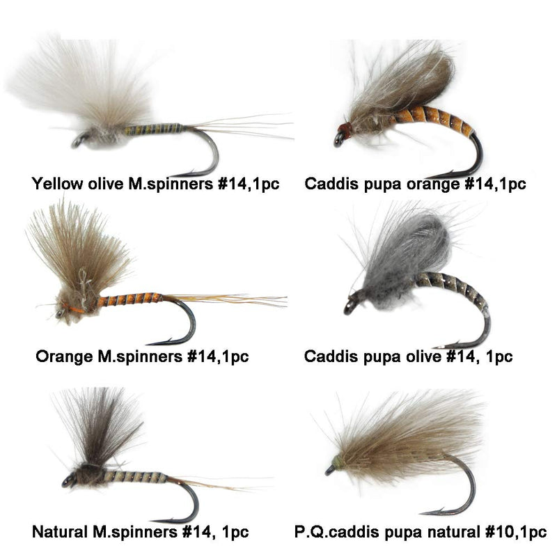 Riverruns Flies Combo Dry Flies Combo Set Supreme Super Sturdy Proudly from Europe Combo F: 10PC Mayfly Dry - BeesActive Australia