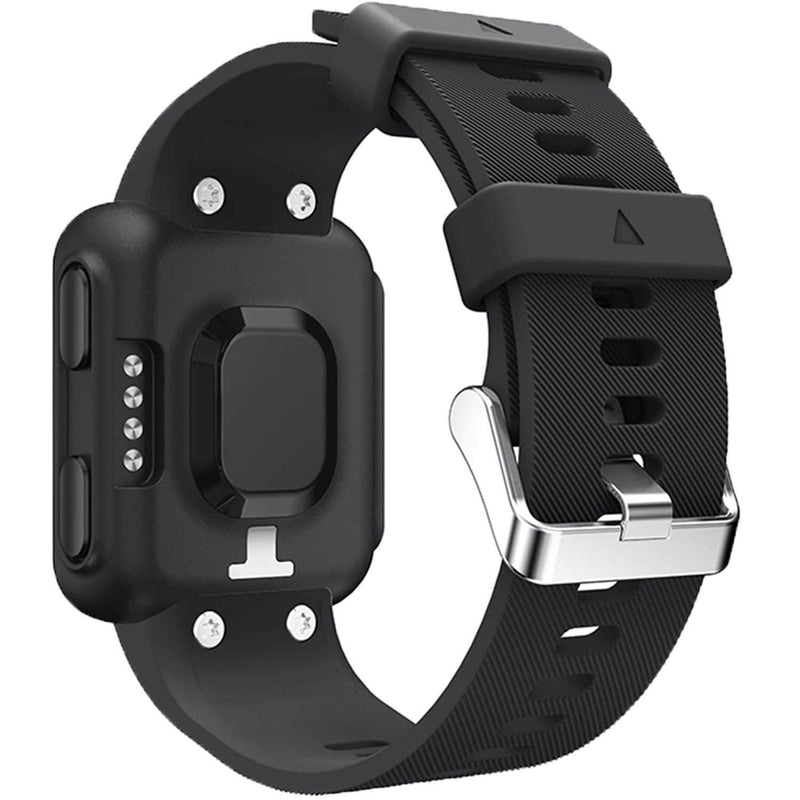 [AUSTRALIA] - GVFM Band Compatible with Garmin Forerunner 35, Soft Silicone Replacement Watch Band Strap for Garmin Forerunner 35 Smart Watch 1- Black 