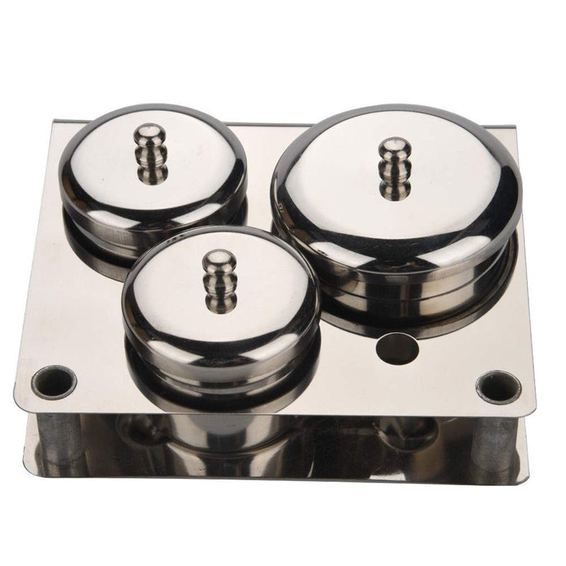 Nail Tips Cups Set 3pcs Rust Resistant sy Clean Equipment Dappen Dish Cosmetic Base Container For Liquid Powder Manicure Tools Cans With Lids Salon Stainless Steel - BeesActive Australia