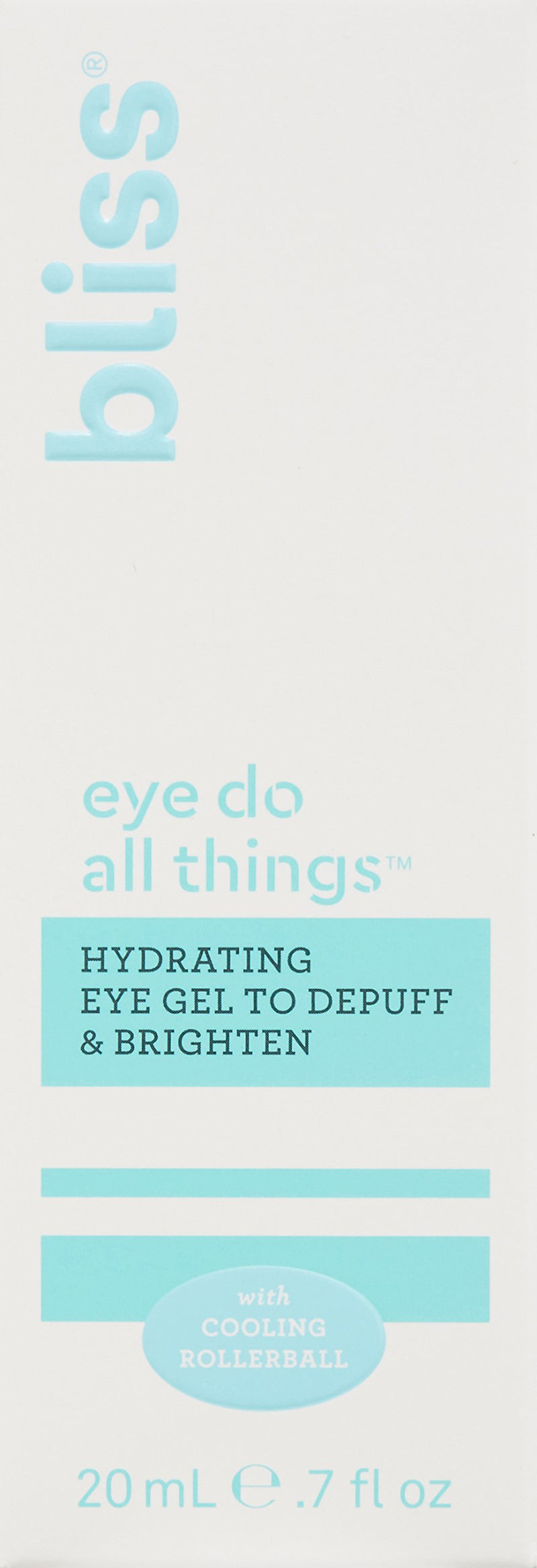 bliss Eye Do All Things Hydrating Eye Gel Depuff & Brighten Straight-from-the-Spa Paraben Free, Cruelty Free 0.7 fl oz - BeesActive Australia