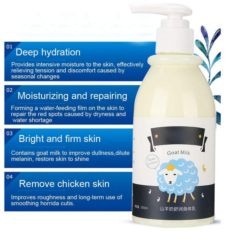 Body Lotion, Goat Milk Lotion Cream with Moisturizing Hydrating for Dry Skin Repair for Women Men Use - BeesActive Australia