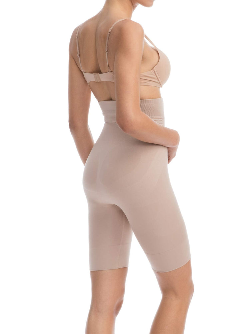 Farmacell Shape 603 Women's high-Waisted Shaping Control Shorts with Flat Belly Effect, 100% Made in Italy X-Large Nude - BeesActive Australia