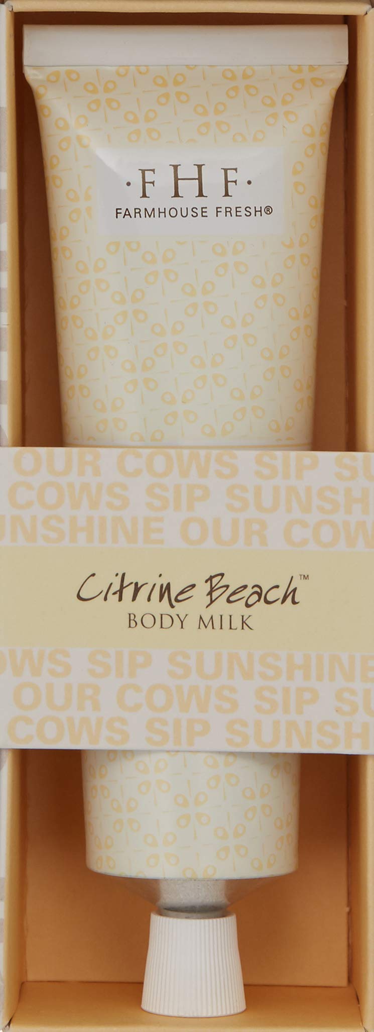 FarmHouse Fresh Citrine Beach Body Milk Travel Lotion, 2.4 Fl Oz - BeesActive Australia