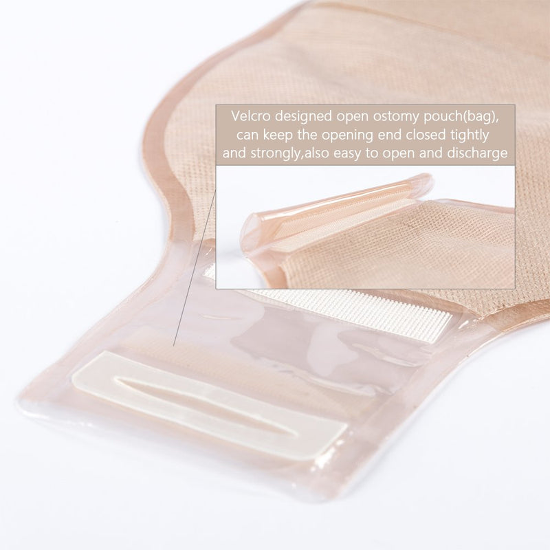 OUCHAN 1-Piece Ostomy Bags Colostomy Pouch with Hook and Loop 12”, Cut-to-Fit(20 pcs/Box) - BeesActive Australia