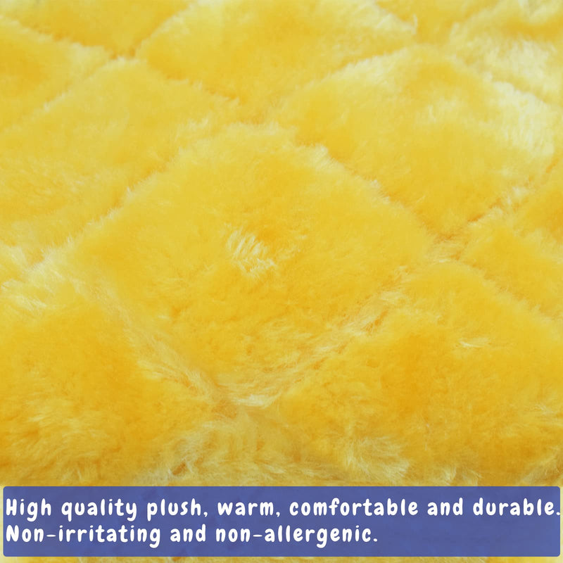 Pesp® Plush Pet Bird Hut Nest Hammock Hanging Cage Warm Nest Happy Snuggle Cave Tent (Yellow(Medium)) Medium Yellow - BeesActive Australia