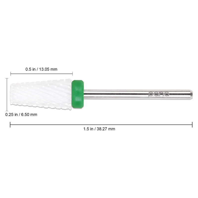 PANA Nail Carbide 5 in 1 Bit - Two Way Rotate use for Both Left and Right Handed - Fast remove Acrylic or Hard Gel - 3/32" Shank - Manicure, Nail Art, Drill Machine (Coarse - C, Ceramic) - BeesActive Australia