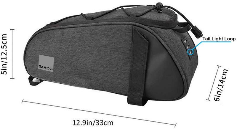 Roswheel Essential Series Convertible Bike Trunk Bag/Pannier Bicycle Rack Trunk Bag (7l) - BeesActive Australia