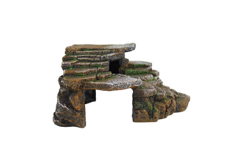 Penn-Plax Reptology Shale Step Ledge for Aquariums & Terrariums, Adds Hiding Spots, Swim Throughs, Basking Ledges for Fish, Reptiles, Amphibians, and Small Animals Medium - BeesActive Australia