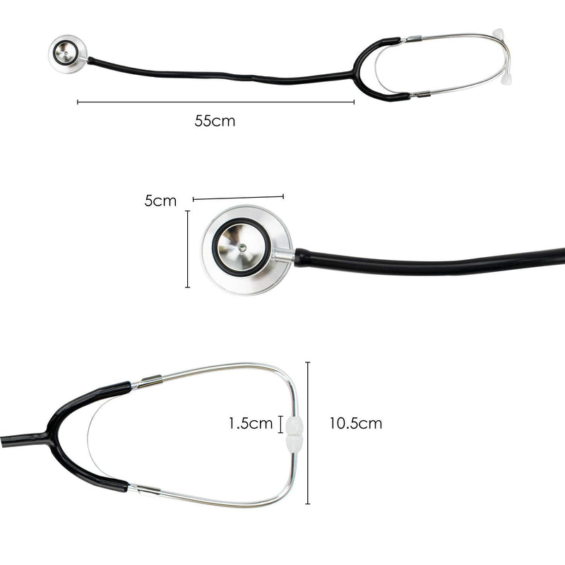 TRIXES Black Functional Stethoscope Prop Educational Fancy Dress Diaphragm & Bell Features… - BeesActive Australia