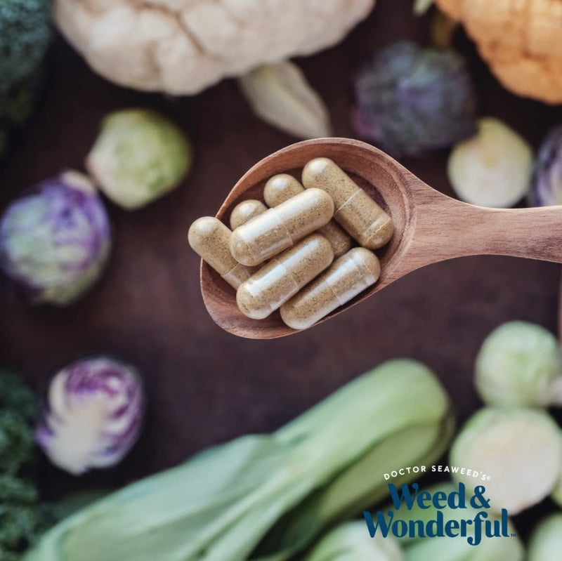 Doctor Seaweed's Weed & Wonderful | Pure Seaweed Capsules | 1 Months Supply | 100% Organic Scottish Seaweed 1 Month Supply - BeesActive Australia