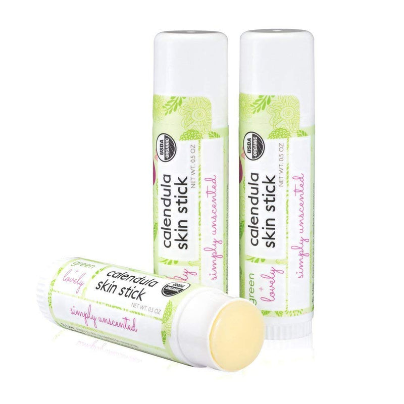 Calendula Skin Stick, Simply Unscented. Moisture Stick. Organic Lotion Bar. Moisturizing Ointment Salve. Multipurpose Skin Cream - 0.5 oz. (1 tube set) 1 tube set - BeesActive Australia