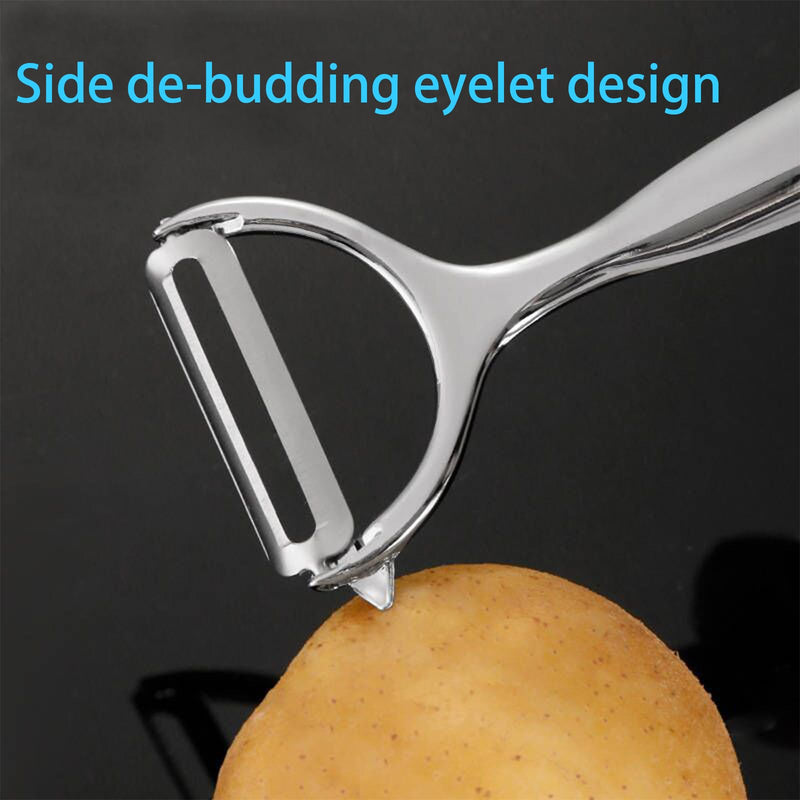 Vegetable Peeler Potato Peeler, Weight0.12Ib Stainless Steel Non-Slip Handle and Sharp Blades, Set Of 2 (1 Straight 1 Serrated Blade) Collaborative Work Perfect Peeling of all Crusts and Soft Skins Light 6.29 "x 2.36 "x0.45" - BeesActive Australia