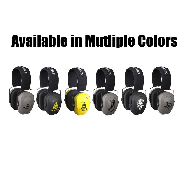 Walker's Razor Slim Passive Earmuffs Ultra Low Profile 27dB NRR Light Weight Coral - BeesActive Australia