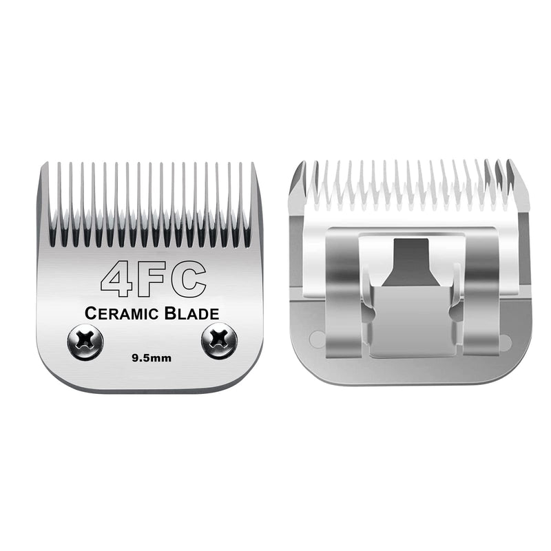 Dog Grooming Clipper Replacement Blades Compatible with Andis/Wahl/Oster Dog Clippers,Detachable Ceramic Blade & Stainless Steel Blade 4fc:3/8''(9.5mm) - BeesActive Australia