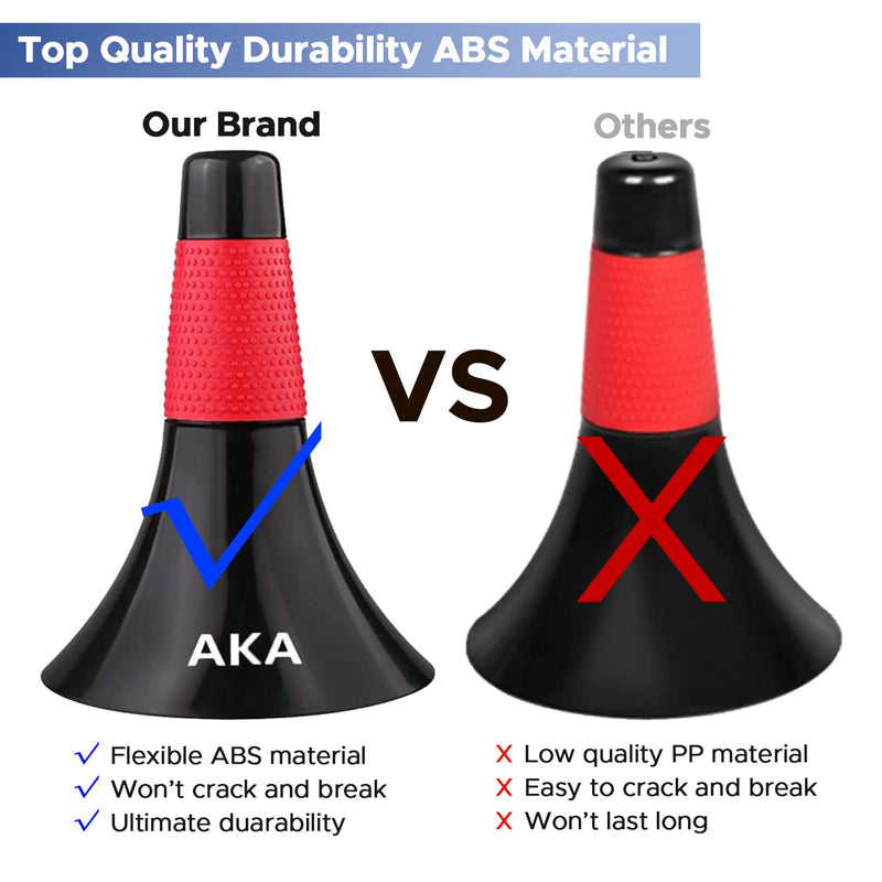 AKA SPORTS GEAR 3 Rip Cone Set, Agility Training Sport Cone, 9 Inches Marker Cones with Grip, for Basketball Training Cones for and Other Sports Training - BeesActive Australia