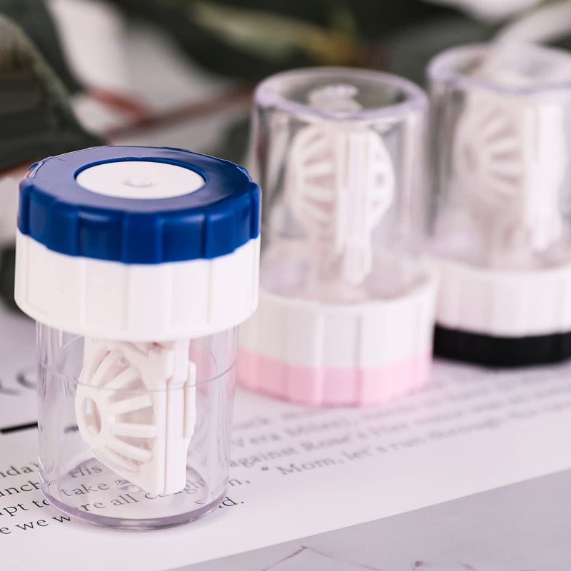 WLLHYF 3 Pcs Manually Contact Lens Washer Cleaner Contact Lens Case Portable Rotation Contact Lens Cleaning Container for Everyday Use - BeesActive Australia
