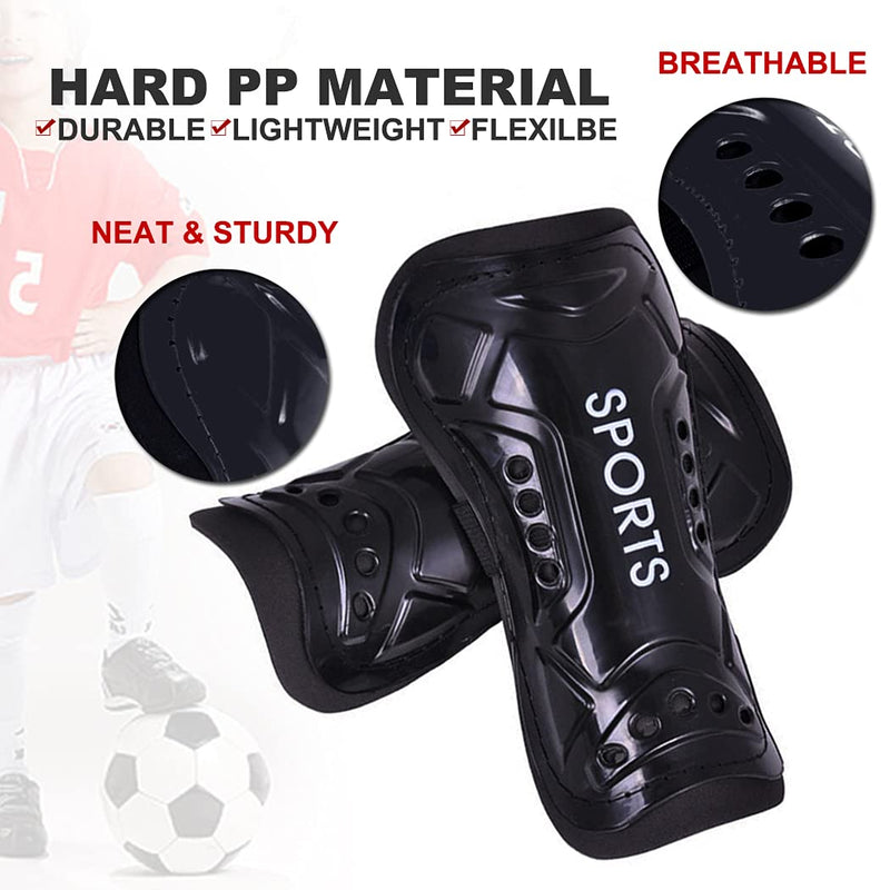 Youth Soccer Shin Guards for Kids Shin Pads Child Calf Protective Gear Protective Soccer Equipment for Boys Girls Toddler Teenagers Children 3-15 Years Old L 4'8-5'4 Blue - BeesActive Australia