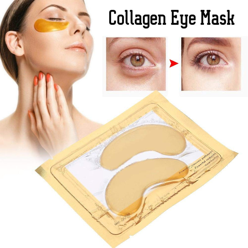 Eye Mask, Gold Collagen Under Eye Patches Anti-Aging Eye Pads for Puffy Eyes & Bags, Wrinkles and Dark Circles, Deep Moisturizing(1Pcs) 1Pcs - BeesActive Australia