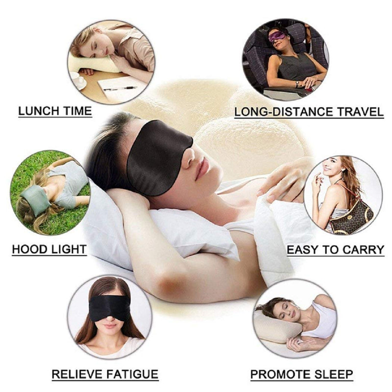 Mission Sweet Silk Eye Mask for Sleeping, Eye Covers for Sleeping (Apricot) - BeesActive Australia