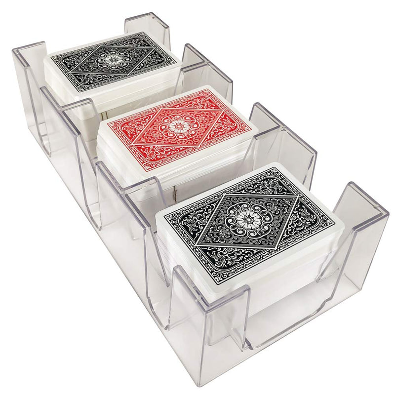 [AUSTRALIA] - Yuanhe 9 Deck Clear Canasta Playing Card Tray 