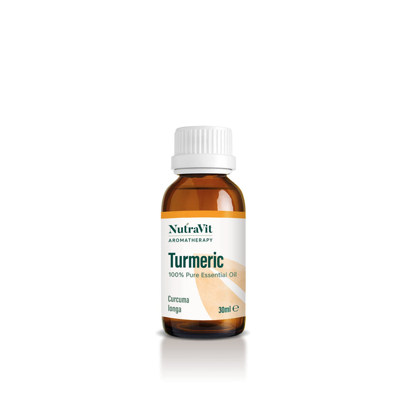 NutraVit - Indian Turmeric Oil | 100% Pure Turmeric Essential Oil - 30ml - Therapeutic Grade Aromatherapy Oil - Diffuser, Humidifier & Massage | for Dry Skin, Sore Muscles & Uneven Skin Tone - BeesActive Australia
