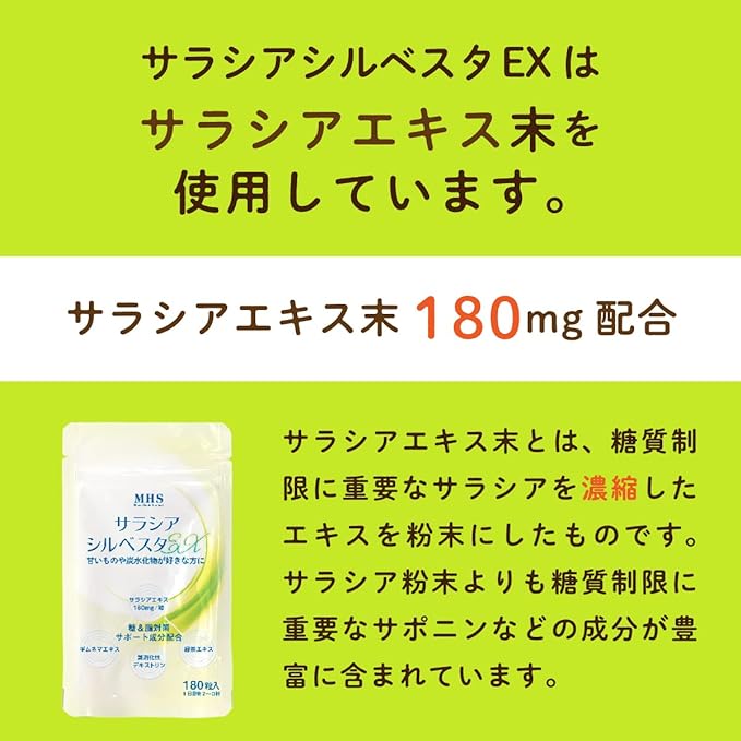 LOHAStyle Salacia Sylvester EX Supplement Made in Japan 90 Days Indigestible Dextrin Catechin Gymnema - BeesActive Australia