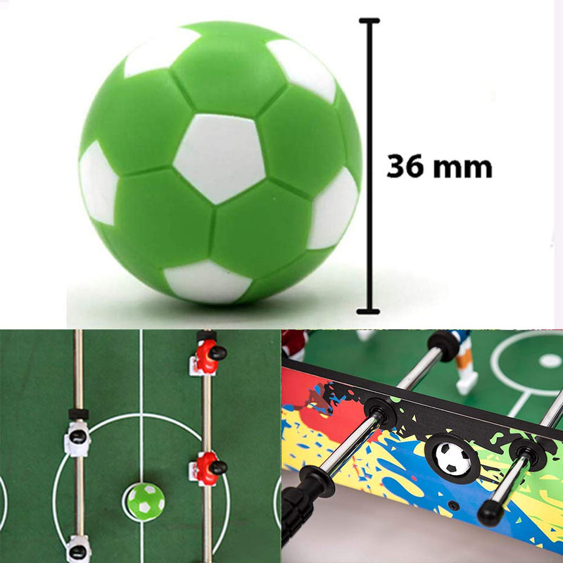 Phinicco 12 Pieces 36mm Foosball Balls Table Football Soccer Replacement Balls Multicolor Official Tabletop Game Balls - BeesActive Australia