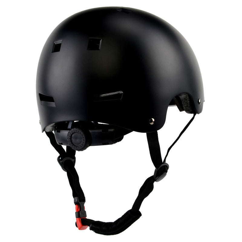 Skateboard Skate Scooter Bike Helmet, 3 Sizes for Kids, Youth, Adult Black S: 50-54 cm / 19.7"-21.3" - BeesActive Australia