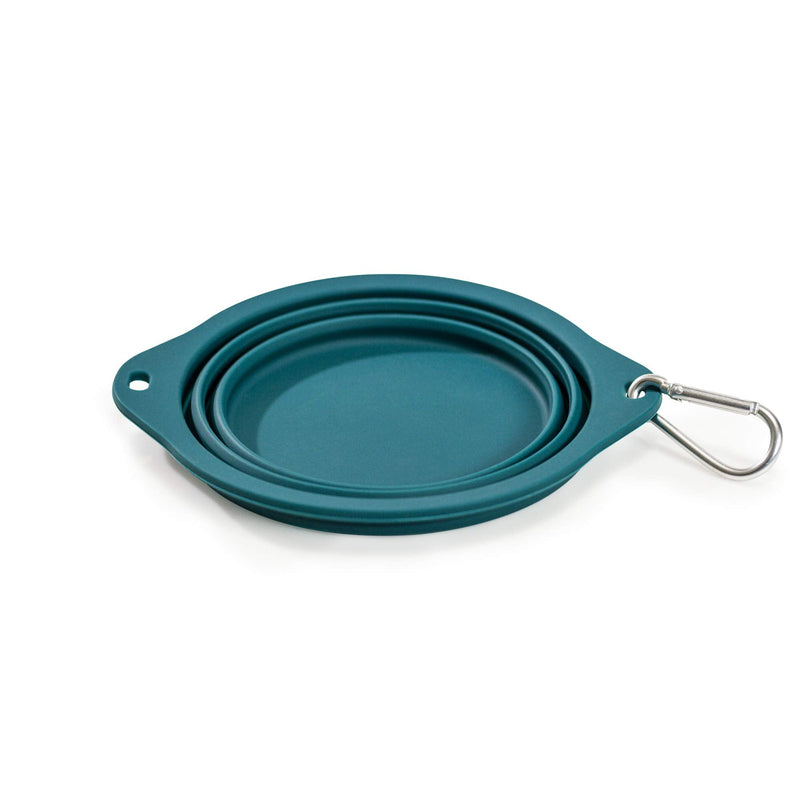 Ruff Products BarkBowl (800ml) - Collapsible Dog Bowl Dark Teal - BeesActive Australia