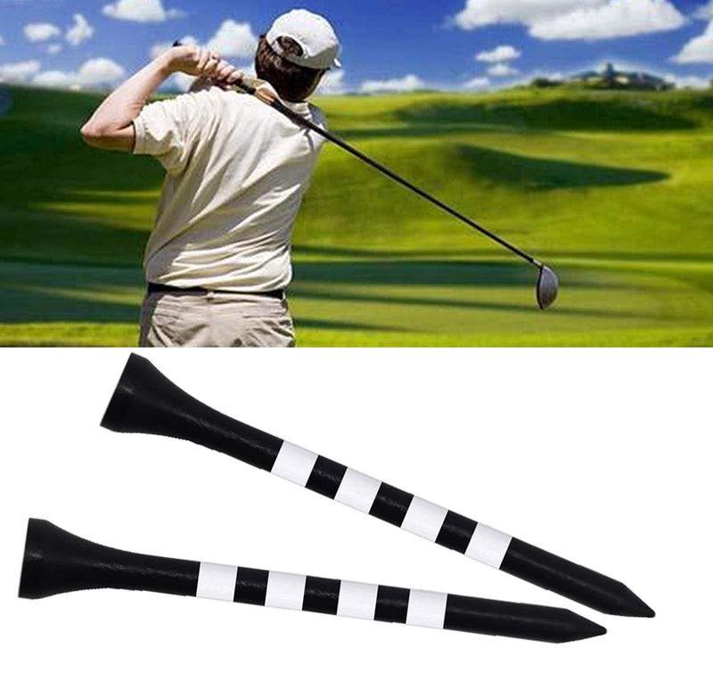 Zivisk Wooden Golf Tees 3-1/4",2-3/4",2-1/8",1-1/2" Available,100 Count Bamboo Wood Tees (Natural Color, White, Black, Green, Blue, Red, Yellow Available) 1 1/2 inch - BeesActive Australia