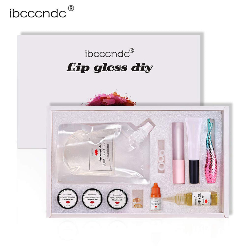 Ibcccndc DIY Lip Gloss Making Kit Lip Gloss Base Kit DIY Make Your Own Lip Gloss Lip Glaze Handmade Set (moist) moist - BeesActive Australia