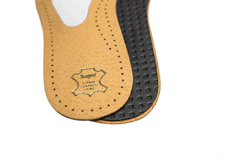 Kaps Orthotic Leather Shoe Insoles For Morton's Neuroma And Forefoot Pain, With Metatarsal Arch Support And Cushion, For Men & Women, 40 EUR / 7 UK Women / 6 UK Men, Beige 40 EUR / L9 AUS Women / M6 AUS Men - BeesActive Australia