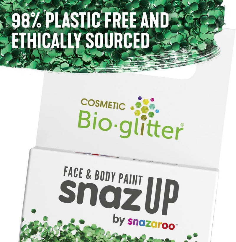 Snazaroo Bio Glitter, Biodegradable Chunky Glitter, Fuchsia, for Face, Body and Crafts, 3 g - BeesActive Australia