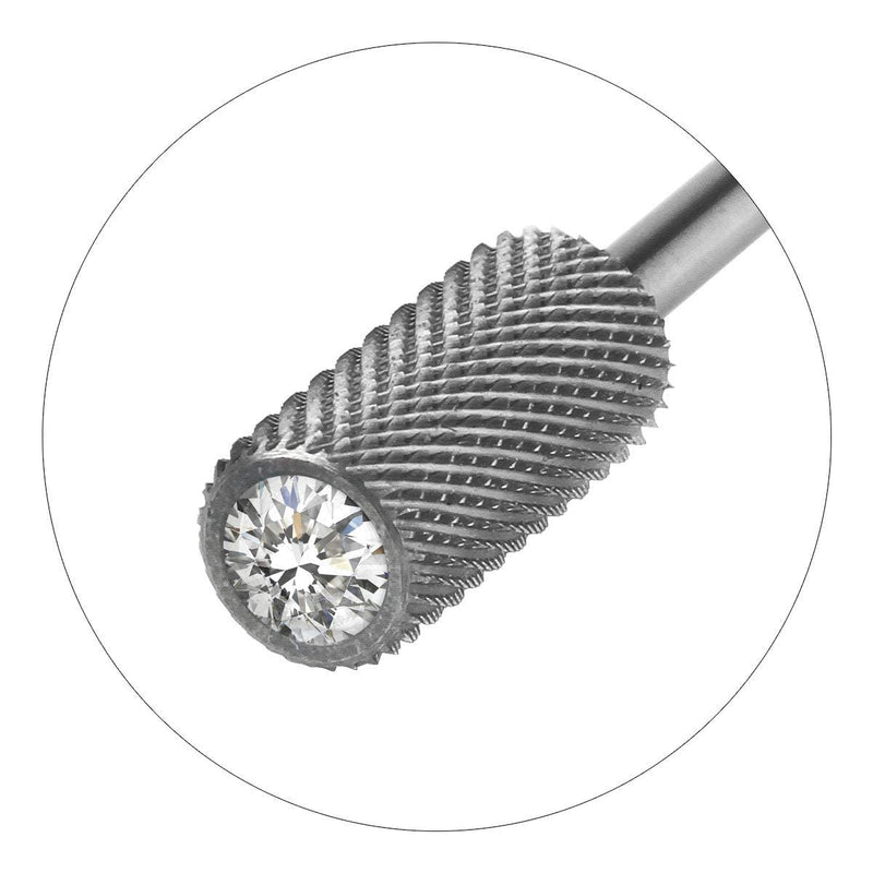 JCMaster Professional Nail Drill Bit Decorated With Crystal For for Removing Acrylic Nails, Gel Nails and Thinning Nails, 3/32'' Universal Size, Excellent Cutting Ability, For Nail Care And Nail Art 415m1 - BeesActive Australia