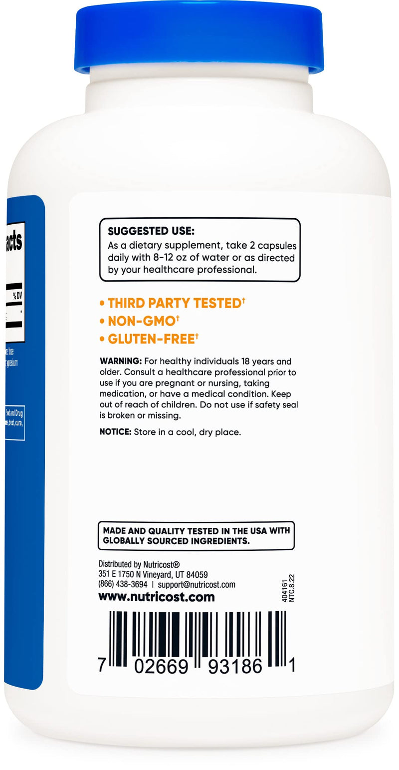 Nutricost Alpha Lipoic Acid 600mg Per Serving, 240 Capsules - Gluten Free, Veggie Capsules, Soy Free & Non-GMO - BeesActive Australia
