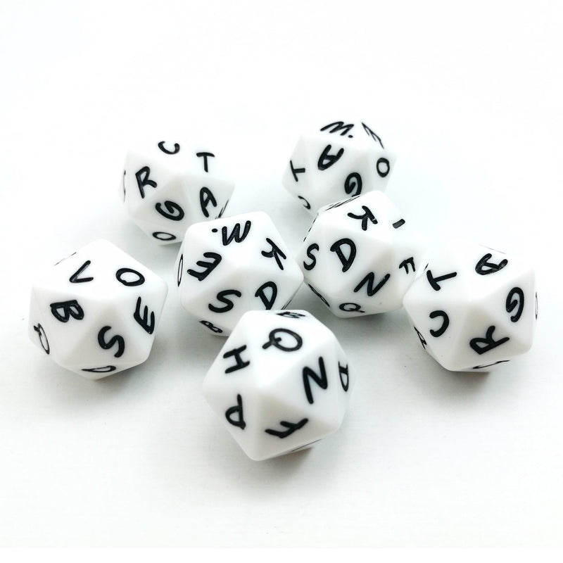 Bescon Alphabet Dice 20 Faces A-T Uppercase, 20 Sides Letter Dice, 3pcs per Set - BeesActive Australia