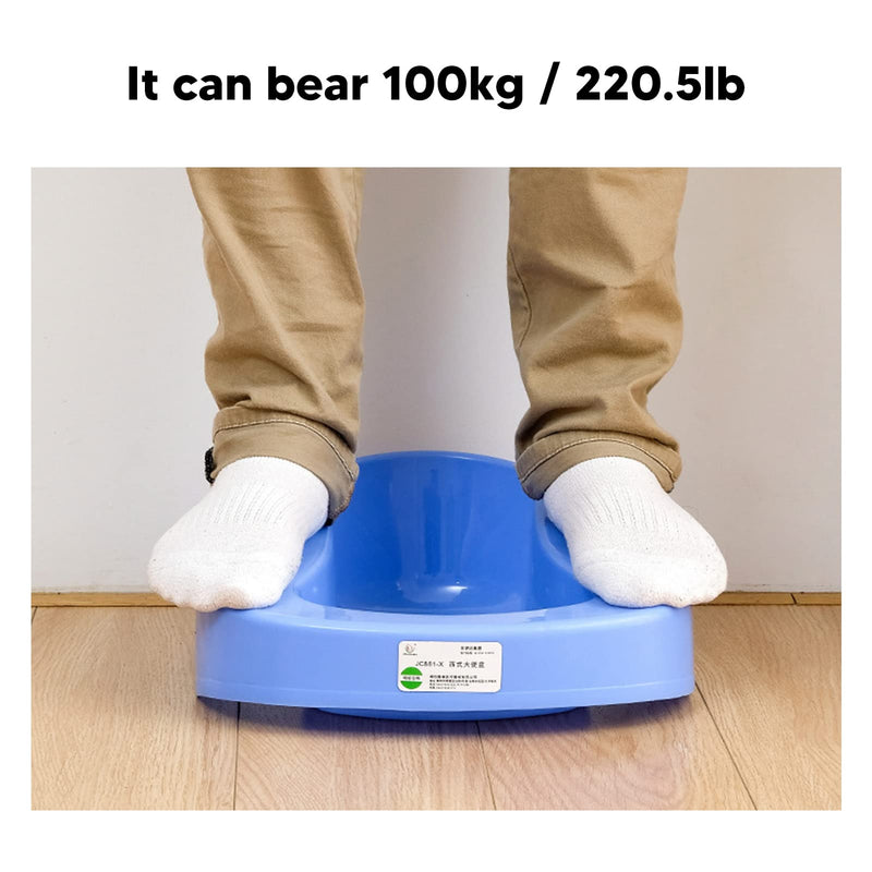 Thick Plastic Bedpan, Large Bed Pan Nursing Thicken 10 Degree Slope Bedridden Bedpan for Elderly Pregnant Women(Blue) Blue - BeesActive Australia