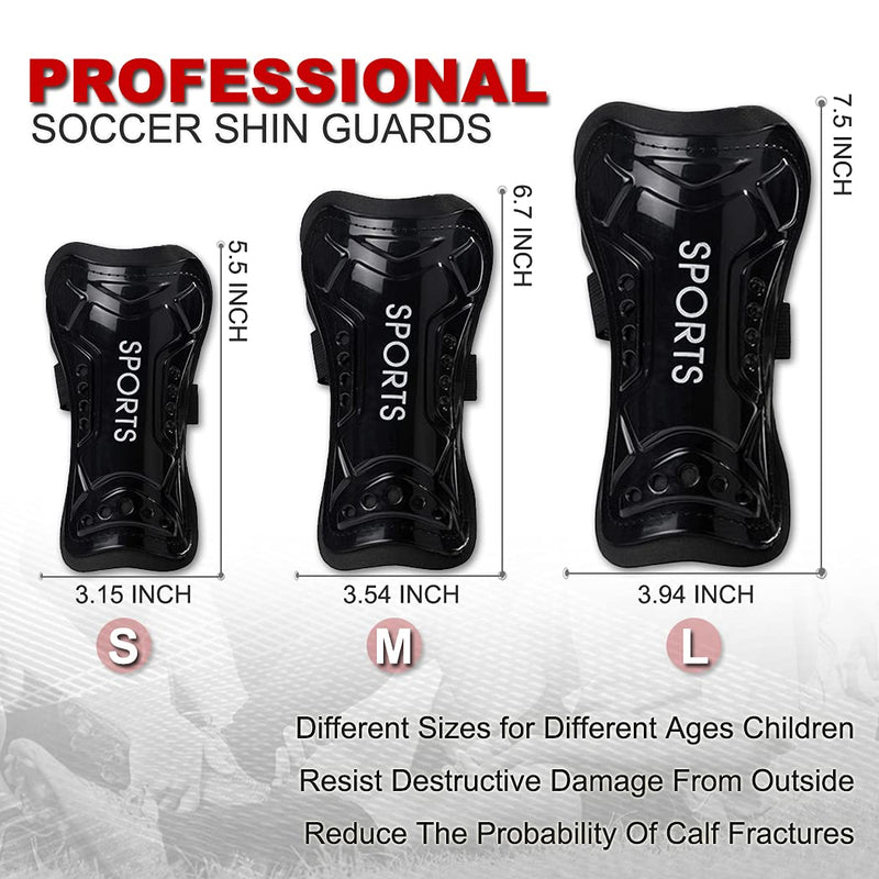 Youth Soccer Shin Guards for Kids Shin Pads Child Calf Protective Gear Protective Soccer Equipment for Boys Girls Toddler Teenagers Children 3-15 Years Old L 4'8-5'4 Blue - BeesActive Australia