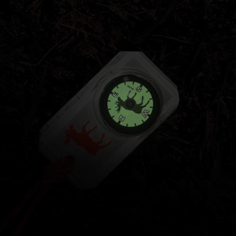 Sun Company Wildlife Compass for Kids - Children's Compasses for Camping, Hiking, and Exploring | Break-Away Neon Lanyard Blue Bass - BeesActive Australia