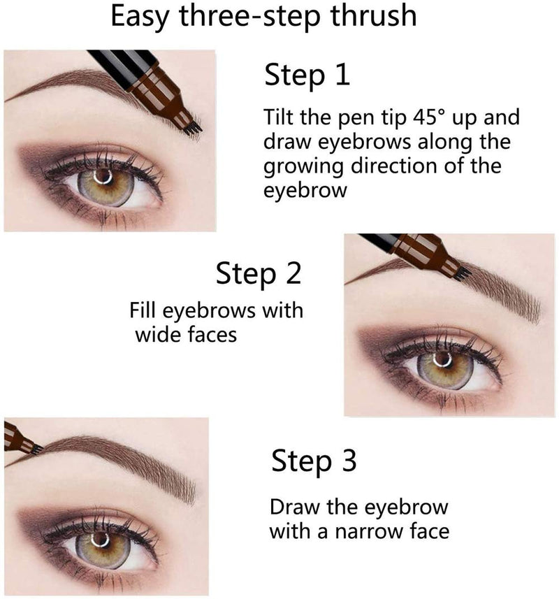 BesLife Eyebrow Pencil, Waterproof Eyebrow Pencil for Professional Makeup, Draws Natural Brow Hairs & Fills in Sparse Areas & Gaps,1 Count Dark Brown - BeesActive Australia