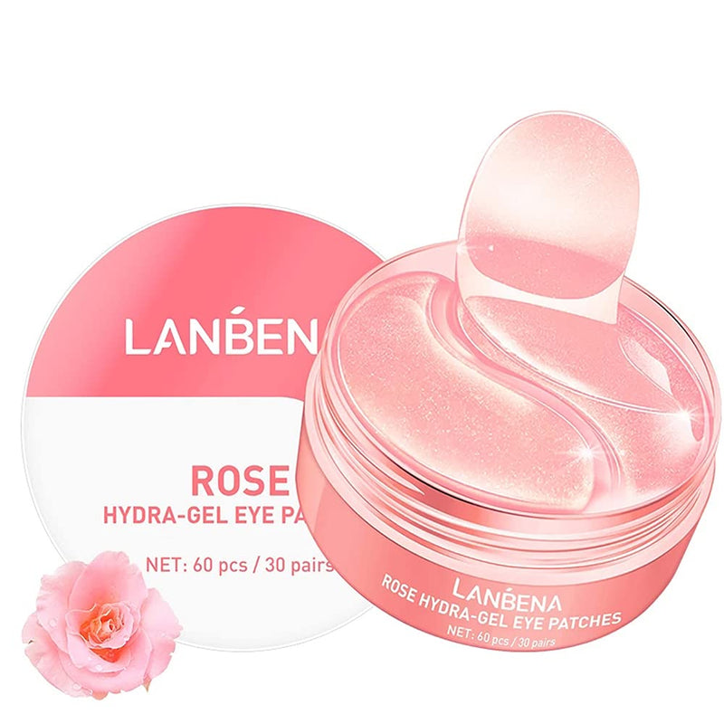 Eye Patches Rose Hydra-Gel Eye Mask Sheet Lady Skin Care Pad Remove Fine Lines Smooth Repair the Eyes Skin - BeesActive Australia