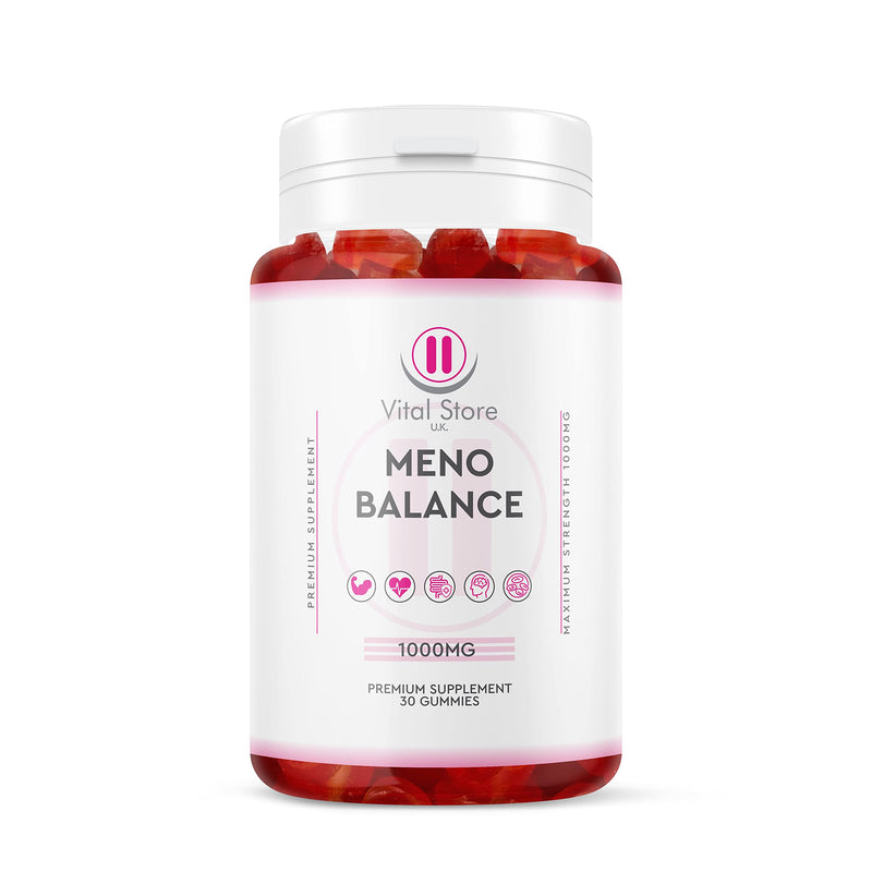 Meno Gummies - Menopause & Perimenopause Supplement - 30 Vegan High Strength Meno Gummies - Berry Flavour - BeesActive Australia