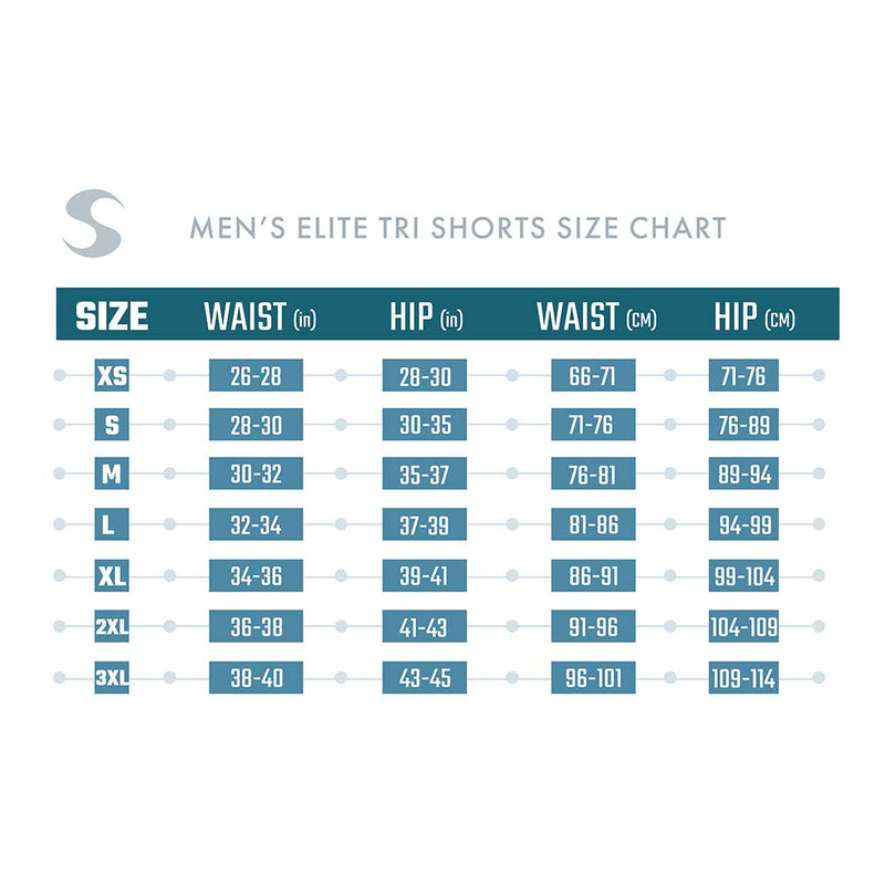 Synergy Men's Elite Tri Shorts with Mesh Pockets X-Large - BeesActive Australia