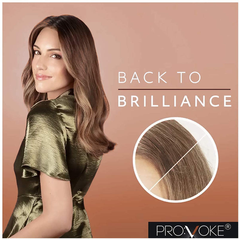 PROVOKE Illuminex Touch Of Brunette Enhancing Shampoo and Conditioner Duo Pack 200ml, Adds Vibrancy & Covers First Greys For Brunette Hair - BeesActive Australia