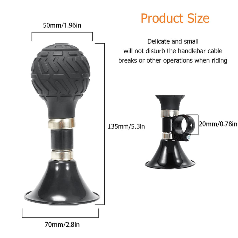 YUENTOEN Bike Horn - Bicycle Horn, Classic Metal Bugle Loud Handlebars Mount Rubber Squeeze Loud Speaker Retro Air Clown Horn with a Screw Cycling Accessories for Bicycle Bike Vehicles - BeesActive Australia