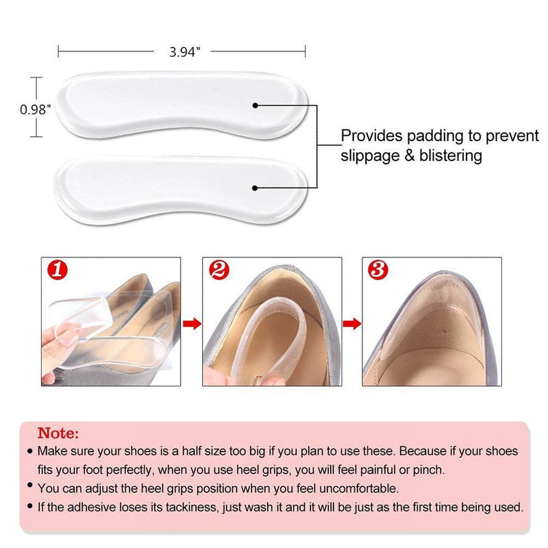 JuanYa 7 Pairs Heel Grips Liners Arch Support Back Heel Insoles Cushions Heels Pads Shoe Inserts Pain Relief Foot Protector - BeesActive Australia