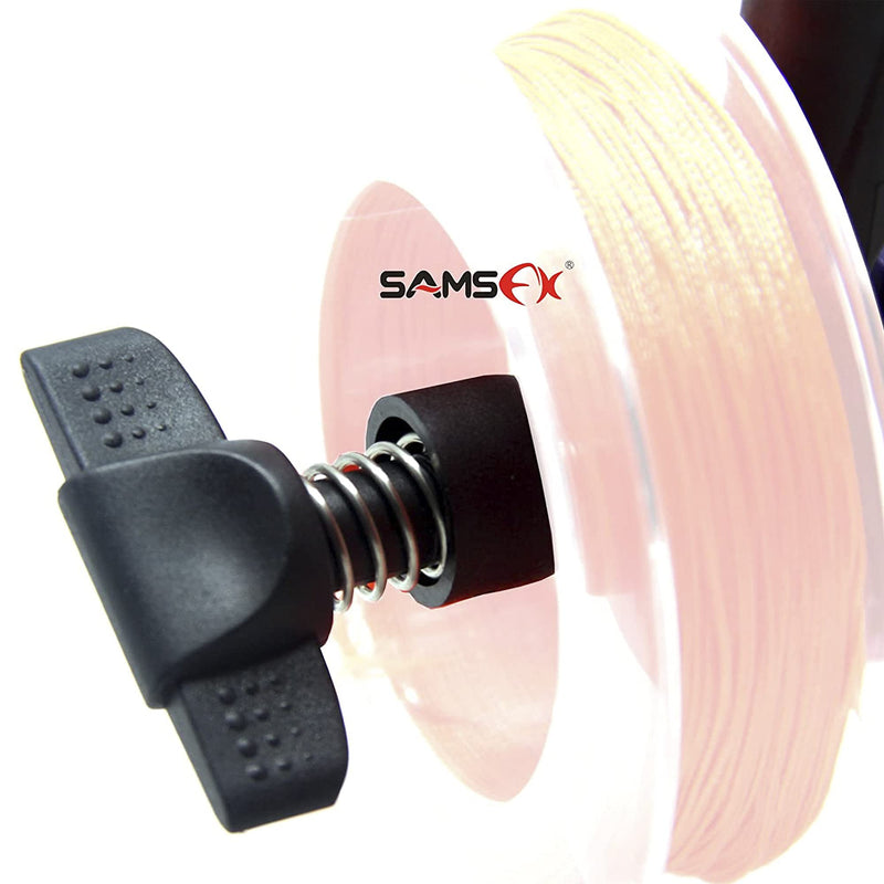 SAMSFX Fishing Portable Universal Fishing Line Spooler Adjustable for Various Sizes Rod Winder Board Spool Line Wrapper Mini Bobbin Reel Accessories Black & Red - BeesActive Australia