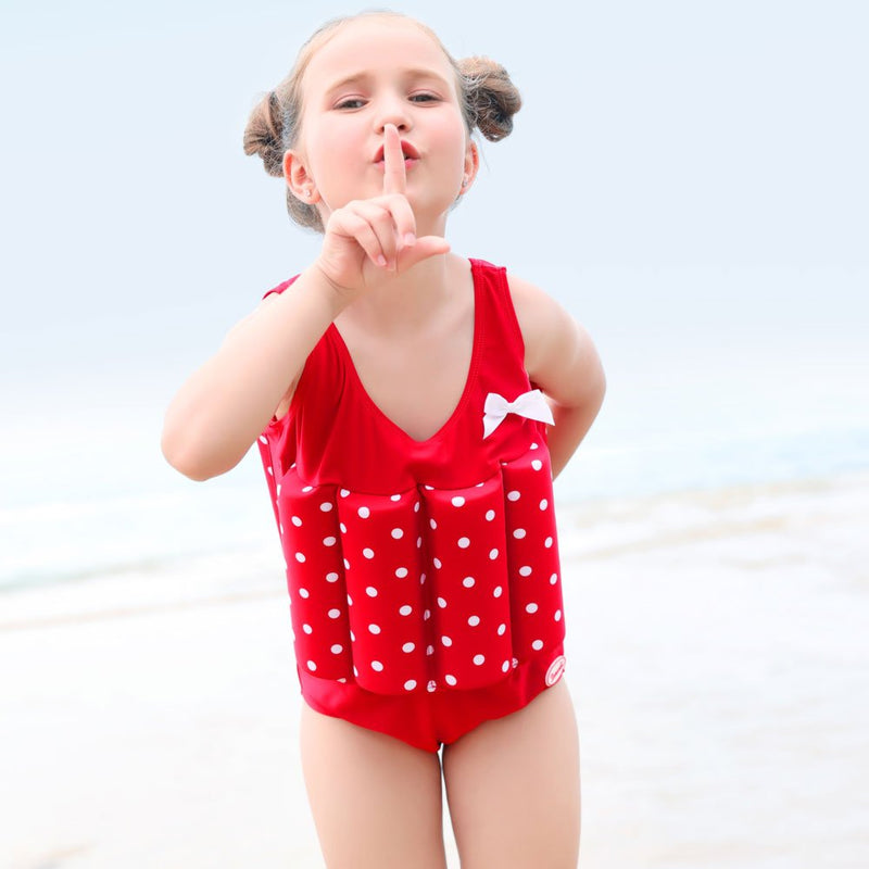 Zerlar Floatation Swimsuits with Adjustable Buoyancy for 1-10 Years Baby Girls Red Height:31.5''-35.4''/Weight:19.8lb-26.4lb - BeesActive Australia